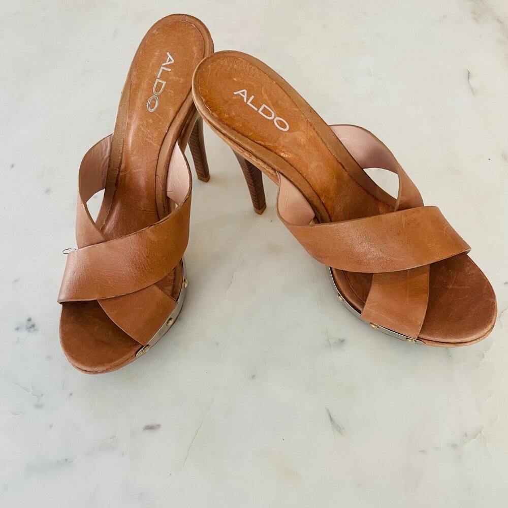 Aldo Platform High Heel Mules